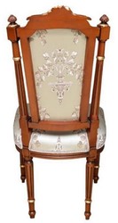 Casa Padrino baroque dining chair cream / brown / gold - Handmade antique style chair - Dining room furniture in baroque style