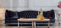 Luxus Barock Antik Stil Massivholz Wohnzimmer Sofa Luxury Baroque Antique Style Solid Wood Living Room Sofa
