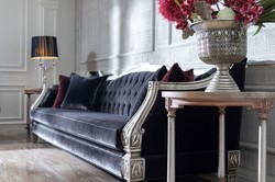 Luxus Barock Antik Stil Massivholz Wohnzimmer Sofa Luxury Baroque Antique Style Solid Wood Living Room Sofa