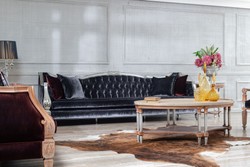 Luxus Barock Antik Stil Massivholz Wohnzimmer Sofa Luxury Baroque Antique Style Solid Wood Living Room Sofa