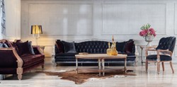 Luxus Barock Antik Stil Massivholz Wohnzimmer Sofa Luxury Baroque Antique Style Solid Wood Living Room Sofa