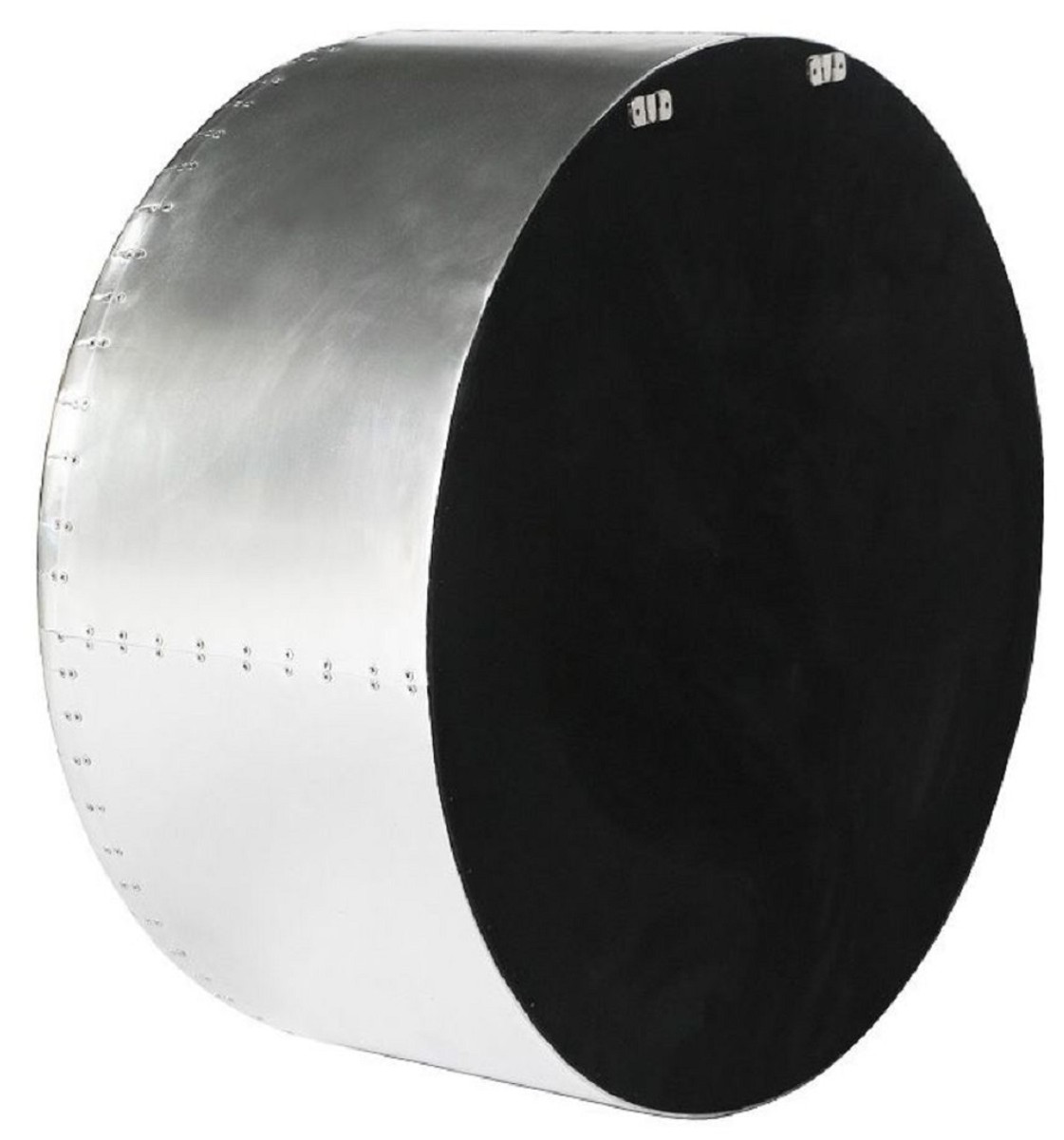 Runder Aluminium Flugzeug Flieger Aviator Spiegel Silber Round Aluminum Airplane Aviator Mirror Silver