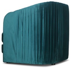 Art Deco Samt Sessel Grünblau Gold Art Deco Velvet Armchair Green Blue Gold
