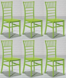 Casa Padrino set di sedie di design in acrilico verde 40 x 46 x A. 92,5 cm - Sedie per sala da pranzo - Mobili per sala da pranzo in acrilico

