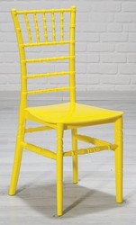 Casa Padrino set di sedie di design in acrilico giallo 40 x 46 x A. 92,5 cm - Sedie per sala da pranzo - Mobili per sala da pranzo in acrilico

