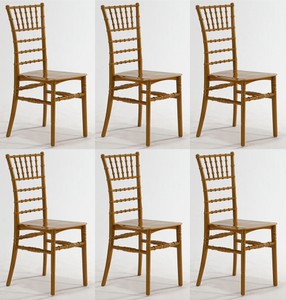 Casa Padrino conjunto de sillas de acrílico de diseño oro 40 x 46 x A. 92,5 cm - Sillas de comedor - Muebles de comedor de acrílico