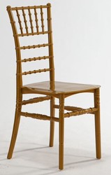 Casa Padrino set di sedie di design in acrilico oro 40 x 46 x A. 92,5 cm - Sedie per sala da pranzo - Mobili per sala da pranzo in acrilico

