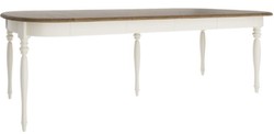 Casa Padrino tavolo da pranzo Art Nouveau di lusso marrone / crema 90-290 x 113 x A. 77,5 cm - Tavolo da pranzo allungabile in legno massello - Mobili da Pranzo Barocco e Art Nouveau