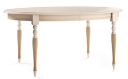 Ovaler Luxus Barock Massivholz Esstisch Creme Gold Oval Luxury Baroque Solid Wood Dining Table Cream Gold