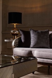 Casa Padrino sofá de salón barroco de lujo púrpura / plata / marrón oscuro - Magnífico Muebles Barrocos para Salón y Hotel