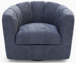 Casa Padrino luxury velvet swivel armchair gray 73 x 66 x H. 74 cm - Modern living room armchair - Luxury living room furniture