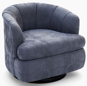 Casa Padrino luxury velvet swivel armchair gray 73 x 66 x H. 74 cm - Modern living room armchair - Living room furniture