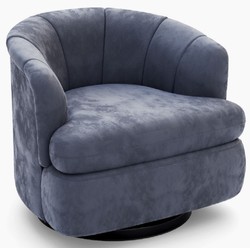Casa Padrino luxury velvet swivel armchair gray 73 x 66 x H. 74 cm - Modern living room armchair - Living room furniture