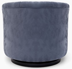 Casa Padrino luxury velvet swivel armchair gray 73 x 66 x H. 74 cm - Modern living room armchair - Living room furniture