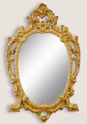 Casa Padrino miroir baroque de luxe or - Magnifique miroir mural de style baroque - Miroir de salon baroque - Miroir d'armoire baroque - Meuble Baroque