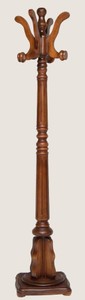 Casa Padrino luxury coat stand brown 35 x 35 x H. 182 cm - Solid wood coat rack - Coat rack furniture - Hotel furniture - Luxury Quality - Made in Italy