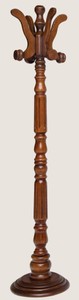 Casa Padrino luxury coat stand brown Ø 36 x H. 175 cm - Solid wood coat rack - Coat rack furniture - Hotel furniture - Luxury Quality - Made in Italy