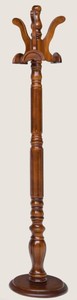 Casa Padrino luxury coat stand brown Ø 36 x H. 178 cm - Solid wood coat rack - Coat rack furniture - Hotel furniture - Luxury Quality - Made in Italy
