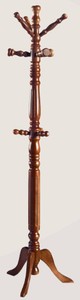 Casa Padrino luxury coat stand brown Ø 43 x H. 173 cm - Solid wood coat rack - Coat rack furniture - Hotel furniture - Luxury Collection - Made in Italy