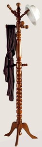 Casa Padrino luxury coat stand brown Ø 43 x H. 173 cm - Solid wood coat rack - Coat rack furniture - Hotel furniture - Luxury Quality - Made in Italy