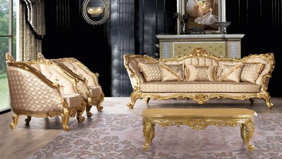 Barock Wohnzimmer Set Barock Sofa Barock Sessel Barock Couchtisch Baroque Living Room Set Baroque Sofas Baroque Armchairs Baroque Coffee Table