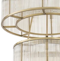 Runder Luxus Designer Kronleuchter Antik Messing Round Luxury Designer Chandelier Antique Brass