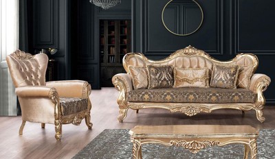 Barock Wohnzimmer Set Barock Sofa Barock Sessel Barock Couchtisch Baroque Living Room Set Baroque Sofas Baroque Armchairs Baroque Coffee Table