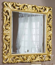 Casa Padrino specchio barocco di lusso oro - Specchio da parete fatto a mano in stile barocco - Mobili Barocchi - Qualità di Lusso - Fatto in Italia