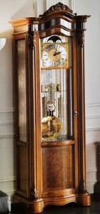Casa Padrino luxury baroque grandfather clock brown - Magnificent solid wood pendulum clock in baroque style - Baroque living room & hotel furniture - Luxury Quality - Made in Italy