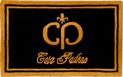 Casa Padrino designer doormat black / gold 80 x 50 cm - Elegant dirt trap mat - Decorative accessories
