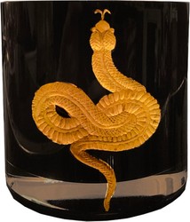 Casa Padrino luxury baroque whiskey glass set of 6 snake black / gold Ø 8 x H. 9 cm - Handmade and hand engraved whiskey glasses - Hotel & Restaurant Accessories - Luxury Quality Casa Padrino luxury baroque whiskey glass set of 6 snake black / gold Ø 8 x H. 9 cm - Handmade and hand engraved whiskey glasses - Hotel & Restaurant Accessories - Luxury Quality