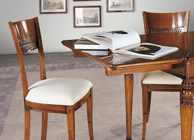 Casa Padrino Luxury Biedermeier Dining Chair Set White / Gold / Brown - Handmade Kitchen Chairs Set of 6 - Biedermeier Dining Room Furniture - Luxury Quality - Made in Italy