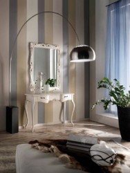 Luxus Barock Spiegelkonsole Weiß Luxury Baroque Mirror Console White
