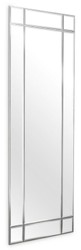 Casa Padrino miroir mural de luxe argent 78,5 x 3,5 x H. 215,5 cm - Miroir de salon - Miroir de chambre - Miroir d'armoire - Meubles de Luxe