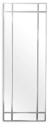 Casa Padrino miroir mural de luxe argent 78,5 x 3,5 x H. 215,5 cm - Miroir de salon - Miroir de chambre - Miroir d'armoire - Meubles de Luxe