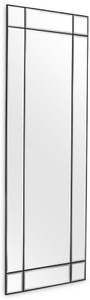 Casa Padrino miroir mural de luxe bronze 78,5 x 3,5 x H. 215,5 cm - Miroir de salon - Miroir de chambre - Miroir d'armoire - Meubles de Luxe
