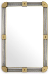 Casa Padrino luxury wall mirror antique brass 80 x 5 x H. 122 cm - Illuminated living room mirror with handmade glass - Bedroom mirror - Wardrobe mirror - Luxury Furniture