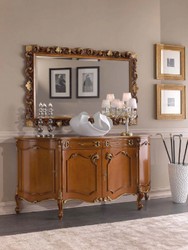 Casa Padrino luxury baroque mirror brown / gold - Rectangular wall mirror in baroque style - Magnificent Baroque Furniture - Luxury quality - Made in Italy