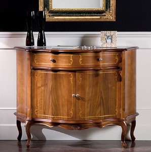 Luxus Barock Massivholz Sideboard Braun Luxury Baroque Solid Wood Sideboard Brown