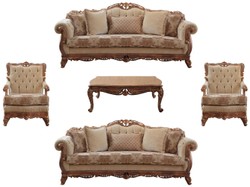 Casa Padrino ensemble de salon baroque de luxe beige / marron - 2 Canapés & 2 Fauteuils & 1 Table Basse - Mobilier de salon baroque fait main - Noble & Magnifique
Casa Padrino ensemble de salon baroque de luxe beige / marron - 2 Canapés & 2 Fauteuils & 1 Table Basse - Mobilier de salon baroque fait main - Noble & Magnifique