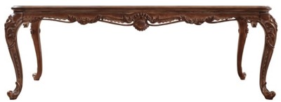 Casa Padrino table à manger baroque de luxe marron - Table de salle à manger en bois massif fait main de style baroque - Mobilier de salle à manger baroque - Noble & Magnifique Casa Padrino table à manger baroque de luxe marron - Table de salle à manger en bois massif fait main de style baroque - Mobilier de salle à manger baroque - Noble & Magnifique
