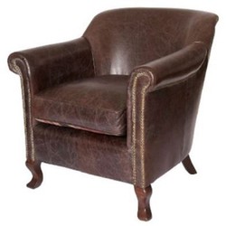 Luxus Leder Echtleder Sessel Vintage Dunkelbraun Luxury Leather Genuine Leather Armchair Vintage Dark Brown