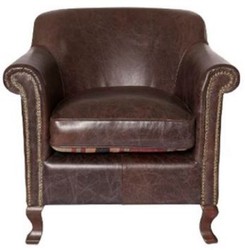 Luxus Leder Echtleder Sessel Vintage Dunkelbraun Luxury Leather Genuine Leather Armchair Vintage Dark Brown