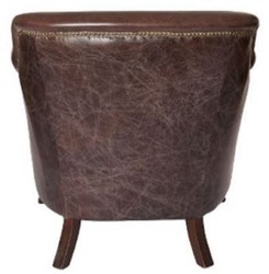 Luxus Leder Echtleder Sessel Vintage Dunkelbraun Luxury Leather Genuine Leather Armchair Vintage Dark Brown
