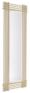 Casa Padrino miroir mural de luxe en inox laiton 80 x 3 x H. 220 cm - Miroir de salon - Miroir de chambre - Miroir d'armoire - Meubles de Luxe
