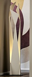 Luxus Designer Edelstahl Stehleuchte Titan Schwarz Luxury Designer Stainless Steel Floor Lamp Titanium Black