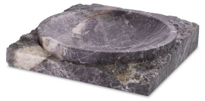 Luxus Designer Deko Marmor Deko Schale Grau Luxury Designer Decorative Marble Bowl Grey