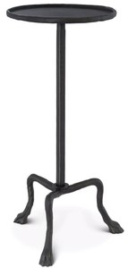 Casa Padrino tavolino di lusso bronzo Ø 36,5 x A. 72,5 cm - Tavolo tondo treppiede - Mobili soggiorno - Mobili di Lusso