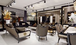 Casa Padrino luxury Art Deco Sofa gold / cream / black / gold - Art Deco Living Room & Hotel Furniture - Luxury Collection