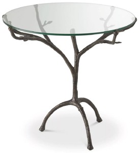 Runder Luxus Designer Beistelltisch Bronze Round Luxury Designer Side Table Bronze